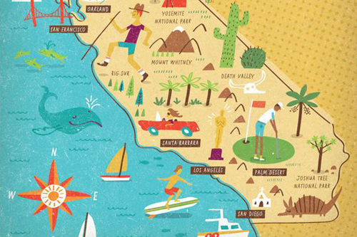 CLE Costa Mesa - California map
