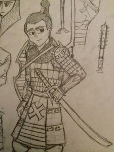 Justin Bury samurai storyboard