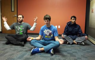 CLE Austin student meditation