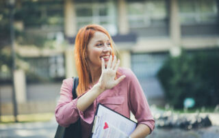 Saying goodbye and going separate ways
